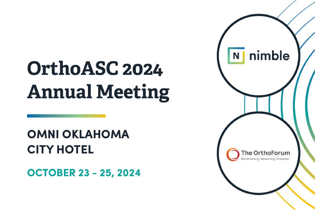 nimble is attending The OrthForum - OrthoASC 2024 Meeting