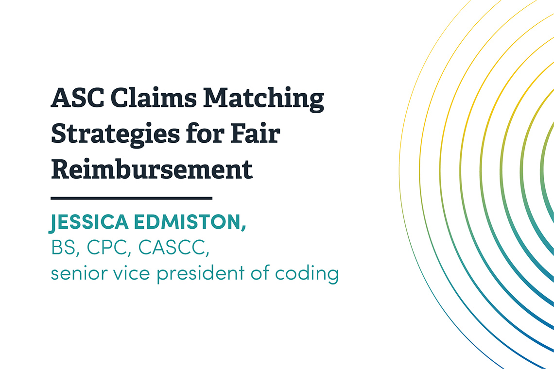 ASC Claims Matching Strategies for Fair Reimbursement